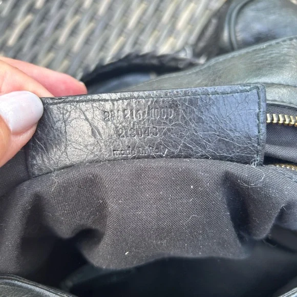 Balenciaga Velo Black Leather Crossbody Bag - Picture 9 of 13